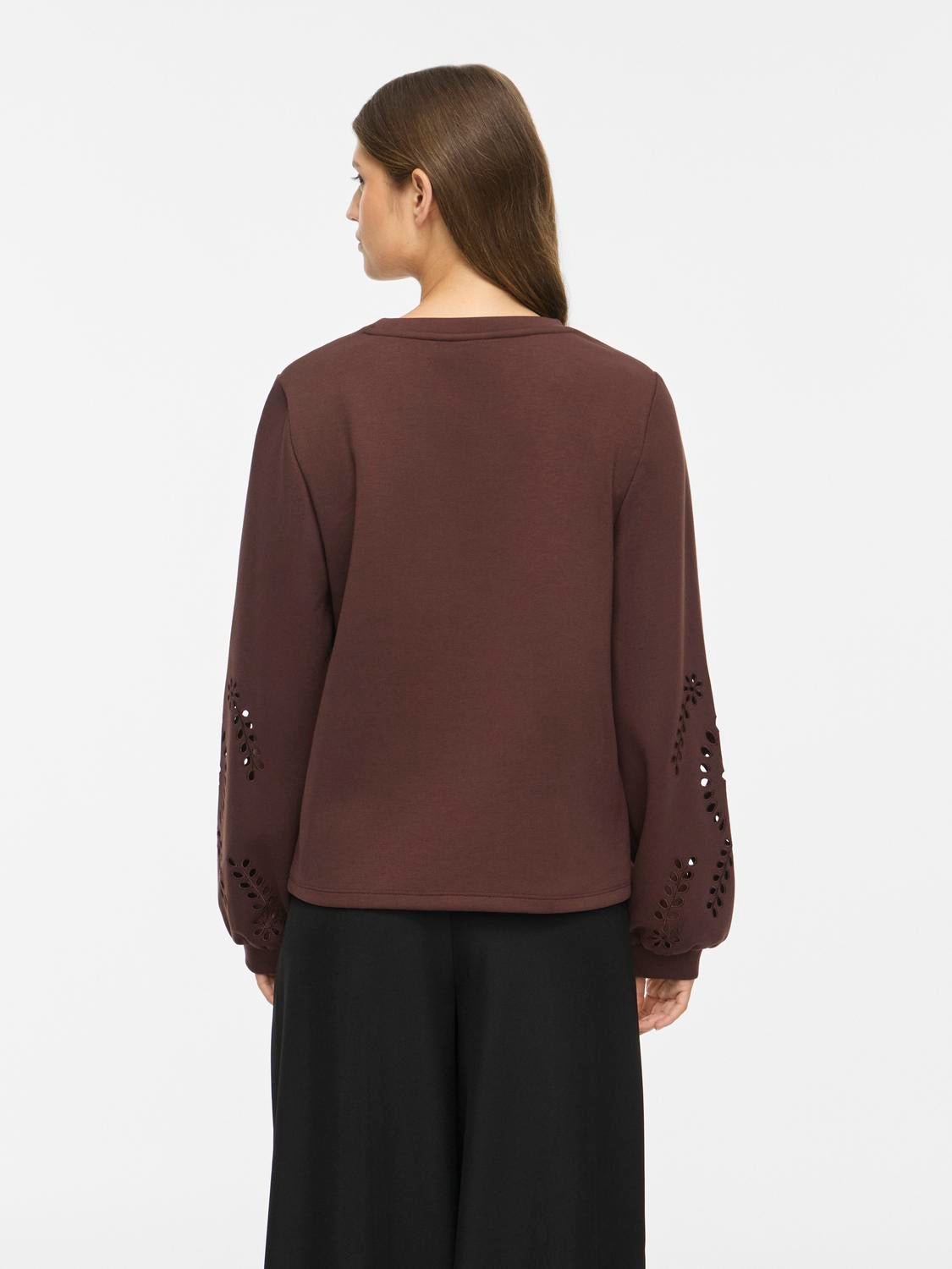 VISANDY Sweatshirt - Coffee Bean - VERO MODA & VILA Bergvik